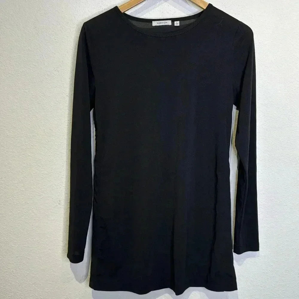 Aritzia Babaton Women's Black Dennen Shirt Size Large - Picture 2 of 6